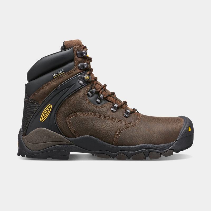 Keen Louisville 6" Steel Toe Mens Work Boots Brown Online (1846-FVGQA)